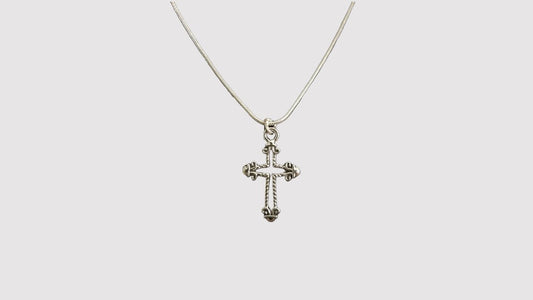 Heather | Cross Outline Necklace