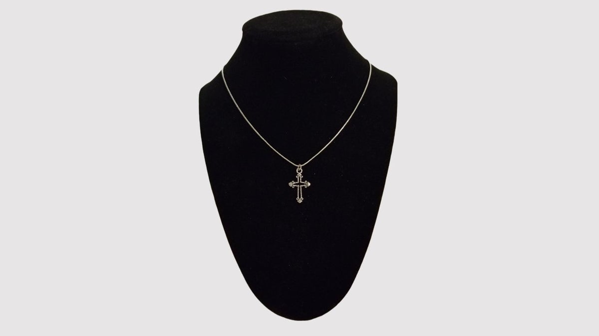 Heather | Cross Outline Necklace