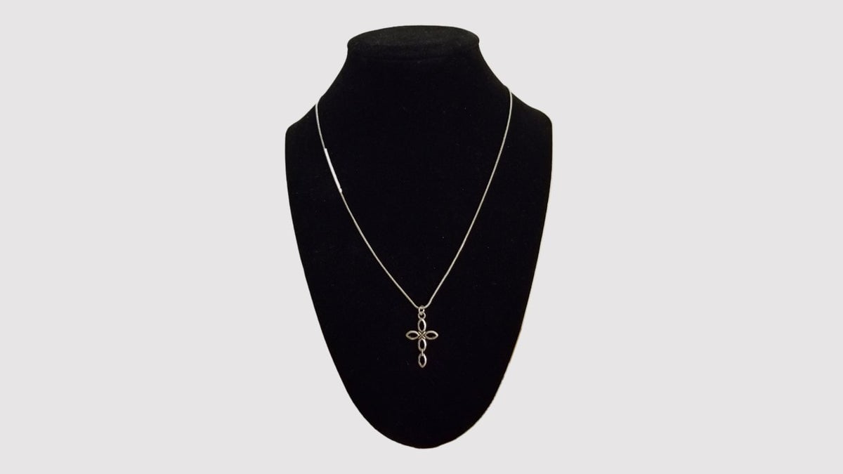 Heather | Hollow Cross Necklace